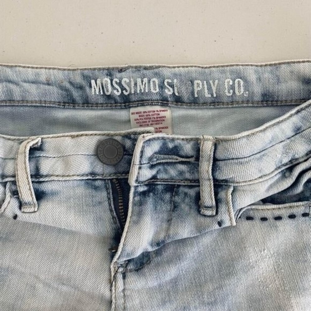 Y2K American Flag Denim short Women's Jr Size 3 Light Wash Stars & Stripes - Picture 8 of 8